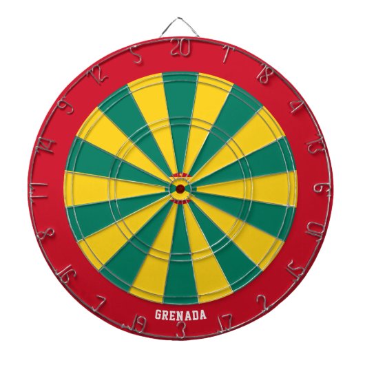 Grenada Flag Colorful Patriotic Dartbord (Voorkant)
