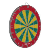 Grenada Flag Colorful Patriotic Dartbord (Voorkant Links)