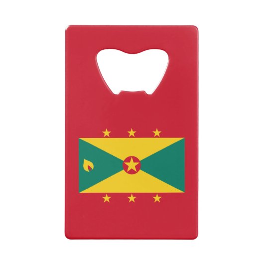 Grenada Flag Creditkaart Flessenopener (Voorkant)
