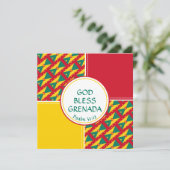 GRENADA FLAG Custom Birthday Greep Feestdagenkaart (Staand voorkant)