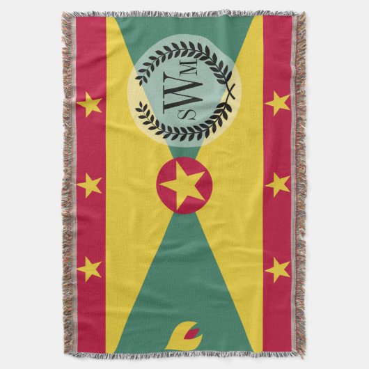 Grenada Flag Deken (Voorkant Verticaal)