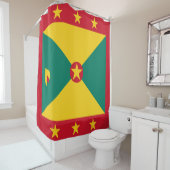 Grenada Flag Douchegordijn (In situ)