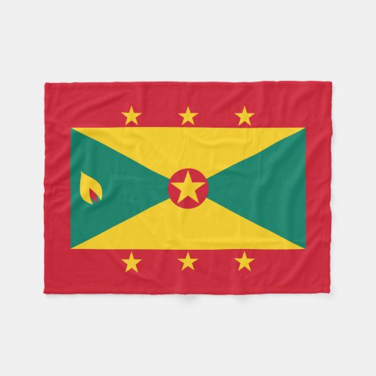 Grenada Flag Fleece Deken (Voorkant (Horizontaal))