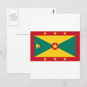 Grenada Flag GD Briefkaart (Voorkant / Achterkant)