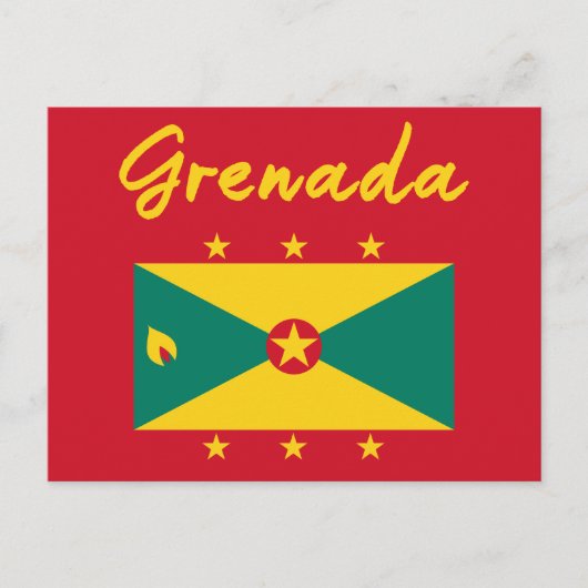 Grenada Flag Grenadian Caribbean Carnival Mas Briefkaart (Voorkant)