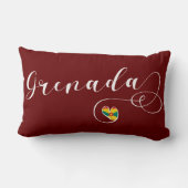 Grenada Flag, Grenadian Heart Kussen (Achterkant)