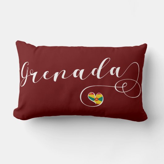 Grenada Flag, Grenadian Heart Kussen (Voorkant)