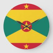 Grenada Flag Grote Klok (Voorkant)