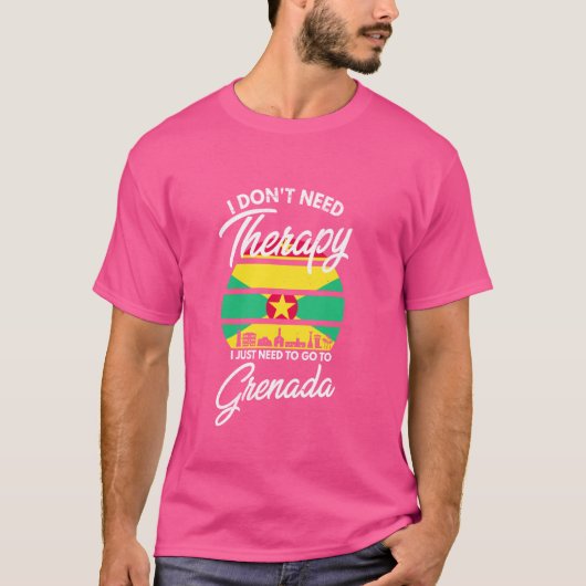 Grenada Flag I Vacation Grenada T-shirt (Voorkant)