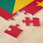 Grenada Flag Jigzaag Puzzle Legpuzzel (Zijkant)