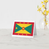 Grenada Flag Kaart (Gele Bloem)