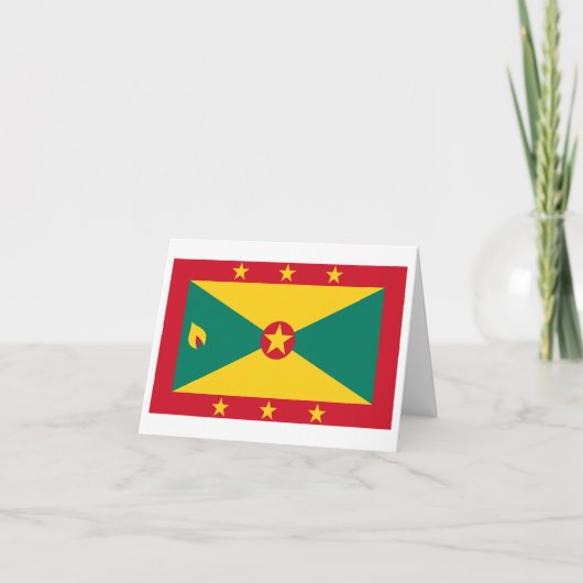 Grenada Flag Kaart (Voorkant)