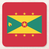 Grenada Flag Kartonnen Onderzetters (Voorkant)