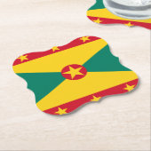 Grenada Flag Kartonnen Onderzetters (Gekanteld)