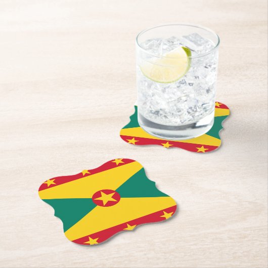 Grenada Flag Kartonnen Onderzetters (Insitu)