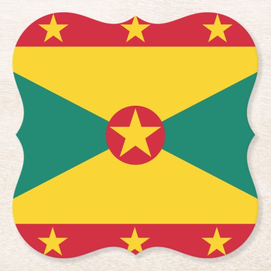 Grenada Flag Kartonnen Onderzetters (Voorkant)