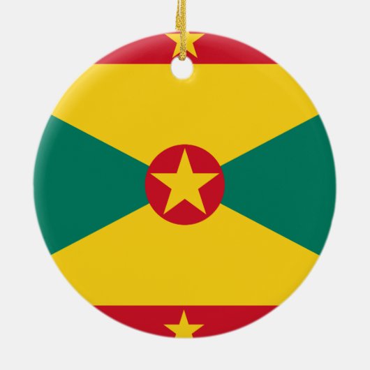 Grenada Flag Keramisch Ornament (Achterkant)