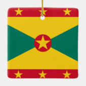 Grenada Flag Keramisch Ornament (Achterkant)