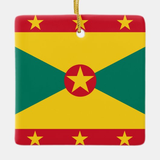 Grenada Flag Keramisch Ornament (Voorkant)