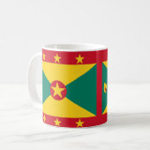 Grenada Flag Keramische Koffie Mok (Voorkant links)
