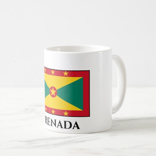 Grenada Flag Koffiemok (Voorkant rechts)