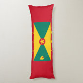 Grenada Flag Lichaamskussen (Achterkant (Verticaal))