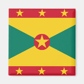 Grenada Flag Magneet (Voorkant)