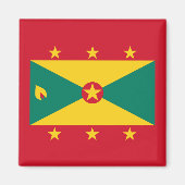Grenada Flag Magneet (Voorkant)
