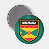 Grenada Flag Magneet (Voorkant / Achterkant)