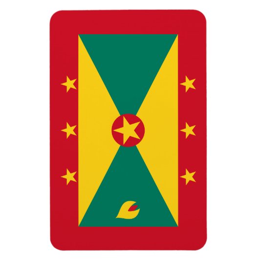 Grenada Flag Magneet (Verticaal)