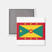 Grenada Flag Magneet (Voorkant / Achterkant)