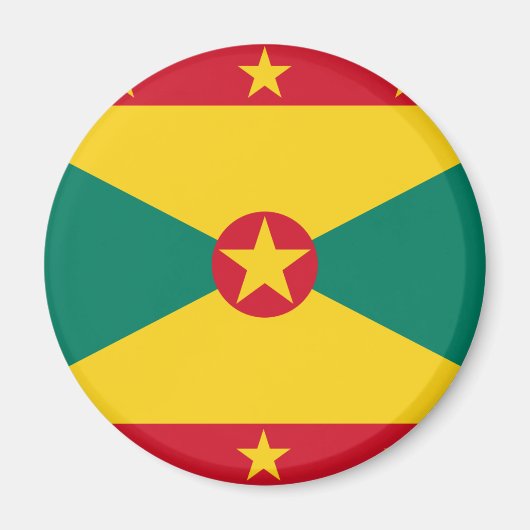 Grenada Flag Magneet (Voorkant)