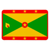 Grenada Flag Magneet (Horizontaal)