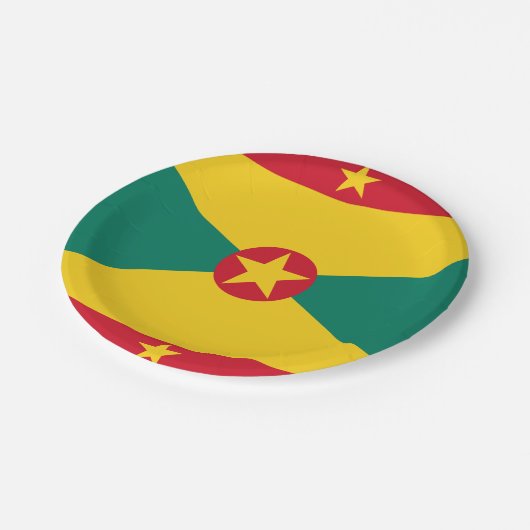 Grenada Flag Papieren Bordje (Gekanteld)