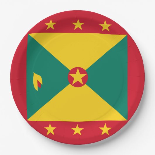 Grenada Flag Papieren Bordje (Voorkant)
