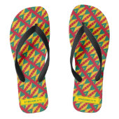 GRENADA FLAG Patriottic Custom Scripting Carnival Teenslippers (Voetbed)