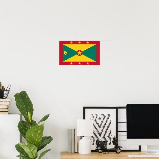 Grenada Flag Poster (Thuiskantoor)