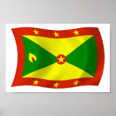 Grenada Flag Poster Print (Voorkant)