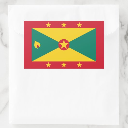 Grenada Flag Rechthoekige Sticker (Tas)