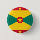 Grenada Flag Ronde Button 3,2 Cm (Voorkant)