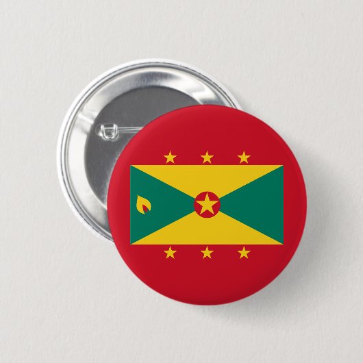 Grenada Flag Ronde Button 5,7 Cm (Voorkant /achterkant)