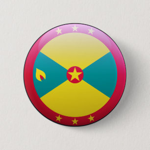 Grenada Flag Ronde Button 5,7 Cm