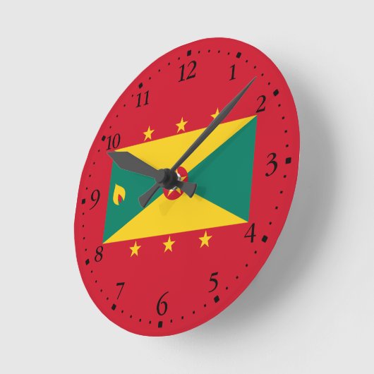 Grenada Flag Ronde Klok (Hoek)
