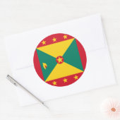 Grenada Flag Ronde Sticker (Envelop)