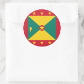 Grenada Flag Ronde Sticker (Tas)