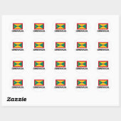Grenada Flag Ronde Sticker (Vel)