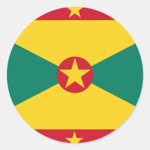 Grenada Flag Ronde Sticker