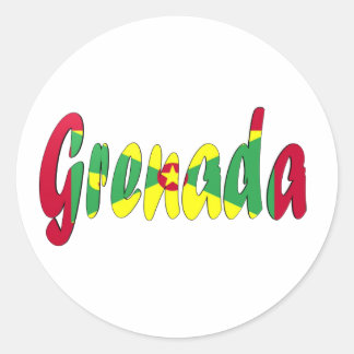 Grenada Flag Ronde Sticker