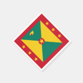 Grenada Flag Servet (Hoek)