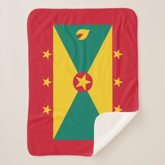 Grenada Flag Sherpa Deken (Voorkant)